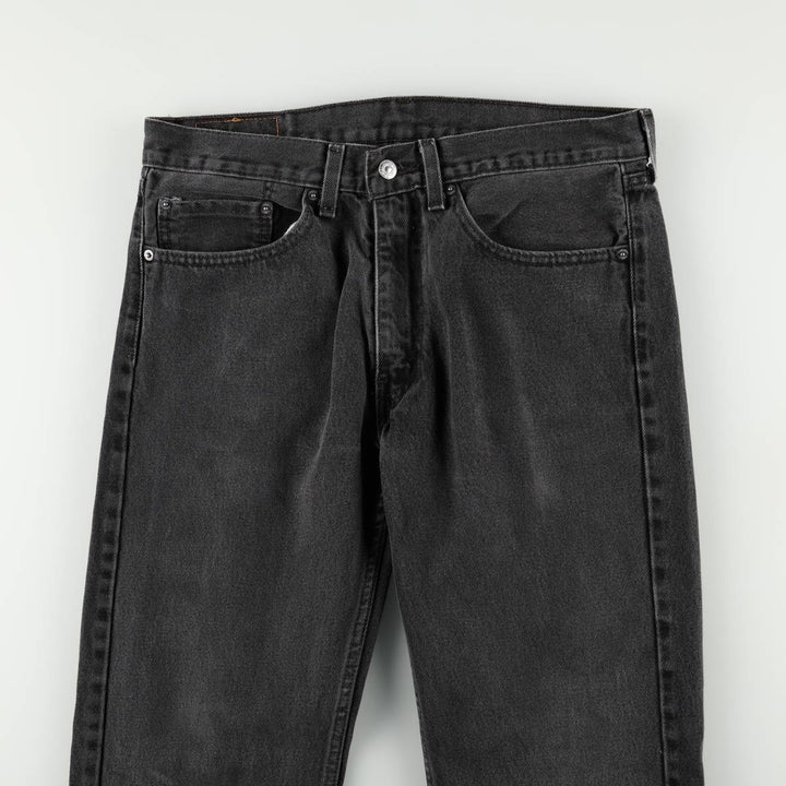 Levi's 505 Black Denim Tapered Denim Pants for Men, W34 equivalent unclear black type Vintage Second Hand