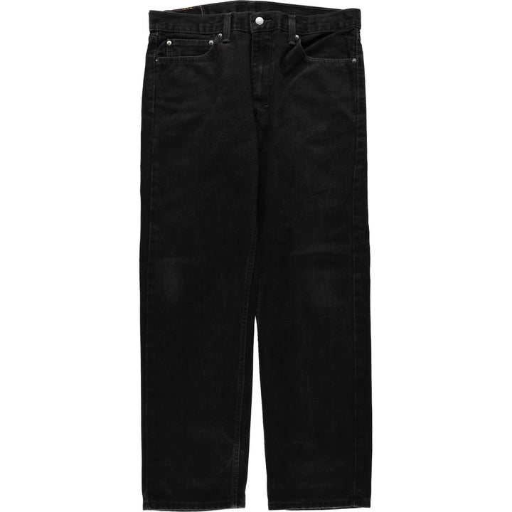 Levi's 505 Black Denim Tapered Denim Pants for Men, W36 cotton black type Vintage Second Hand