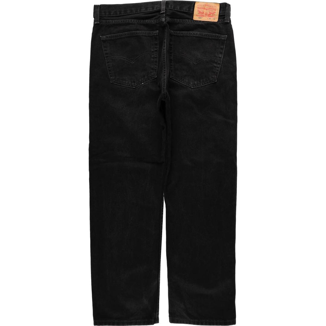Levi's 505 Black Denim Tapered Denim Pants for Men, W36 cotton black type Vintage Second Hand