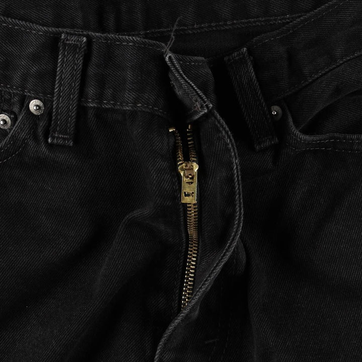 Levi's 505 Black Denim Tapered Denim Pants for Men, W36 cotton black type Vintage Second Hand