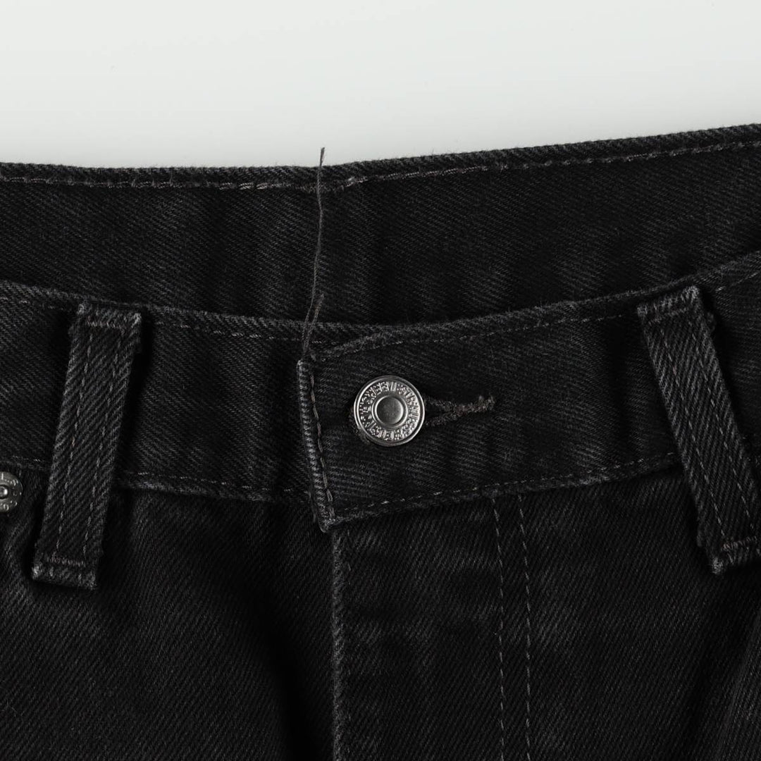 Levi's 505 Black Denim Tapered Denim Pants for Men, W36 cotton black type Vintage Second Hand