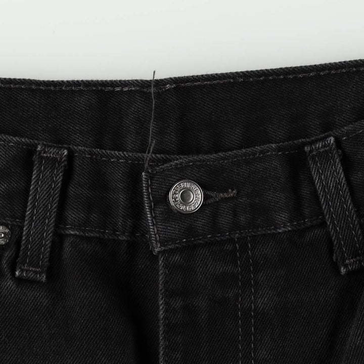 Levi's 505 Black Denim Tapered Denim Pants for Men, W36 cotton black type Vintage Second Hand