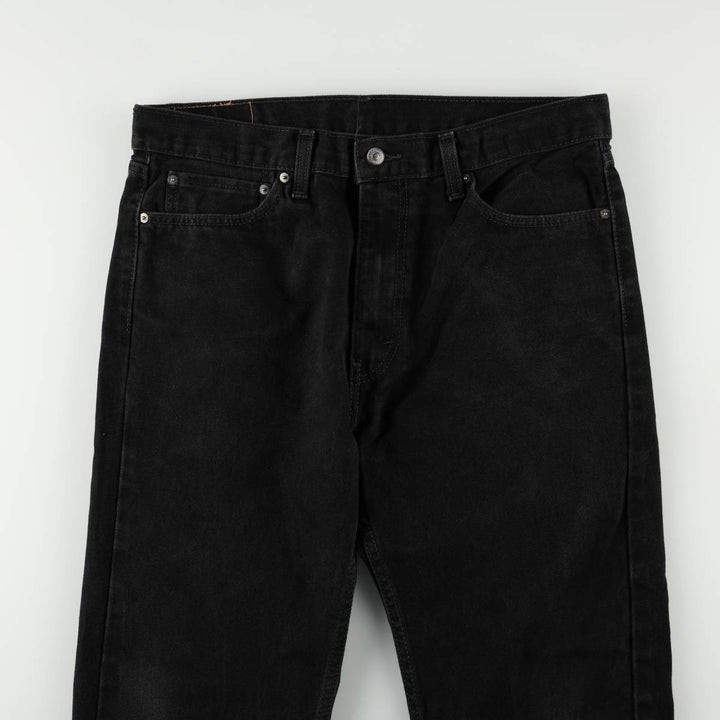 Levi's 505 Black Denim Tapered Denim Pants for Men, W36 cotton black type Vintage Second Hand