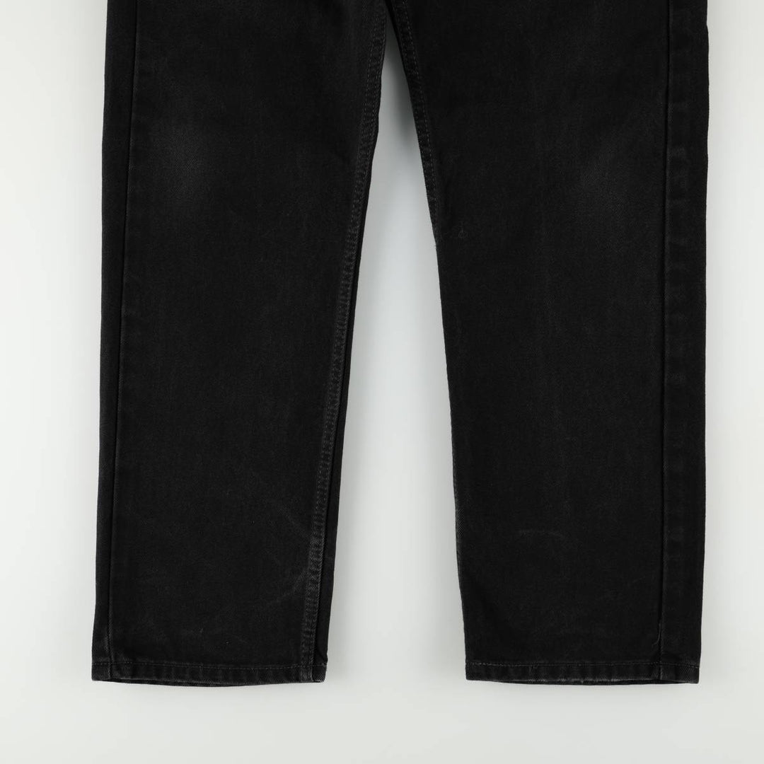 Levi's 505 Black Denim Tapered Denim Pants for Men, W36 cotton black type Vintage Second Hand