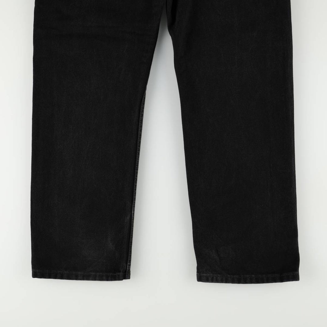 Levi's 505 Black Denim Tapered Denim Pants for Men, W36 cotton black type Vintage Second Hand
