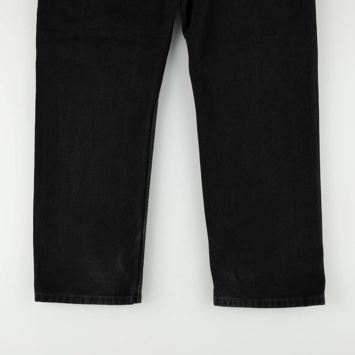 Levi's 505 Black Denim Tapered Denim Pants for Men, W36 cotton black type Vintage Second Hand