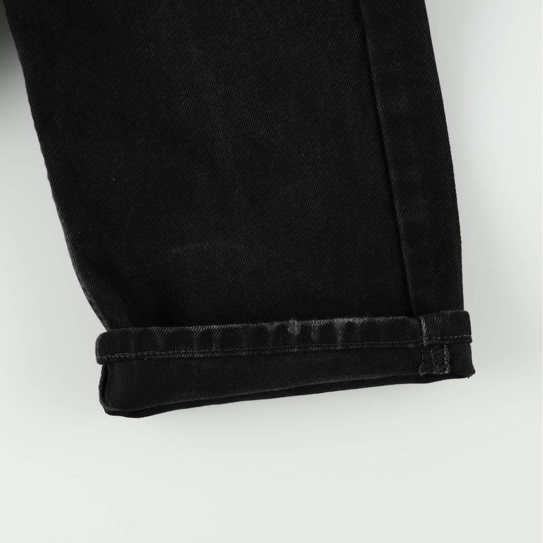 Levi's 505 Black Denim Tapered Denim Pants for Men, W36 cotton black type Vintage Second Hand