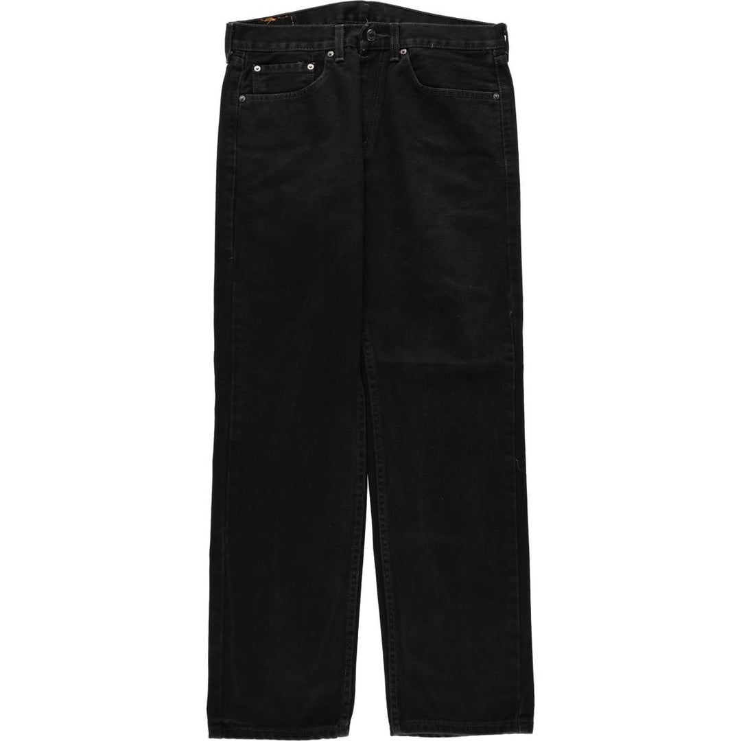 Levi's 505 Black Denim Tapered Denim Pants for Men, W34 equivalent cotton black type Vintage Second Hand