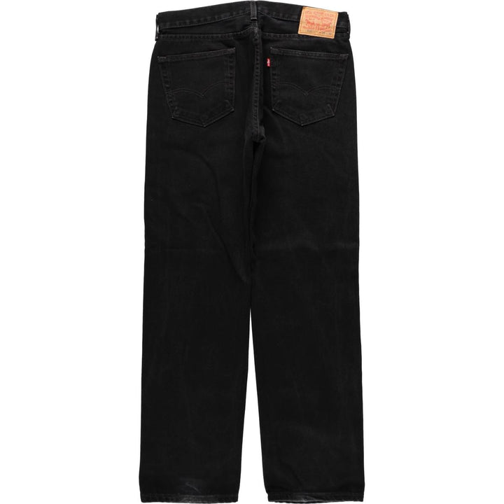 Levi's 505 Black Denim Tapered Denim Pants for Men, W34 equivalent cotton black type Vintage Second Hand