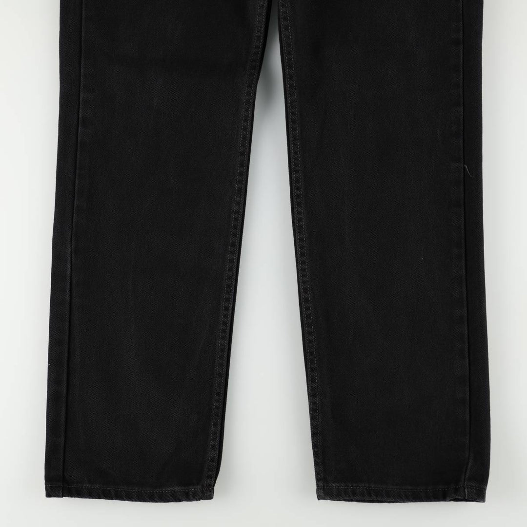 Levi's 505 Black Denim Tapered Denim Pants for Men, W34 equivalent cotton black type Vintage Second Hand