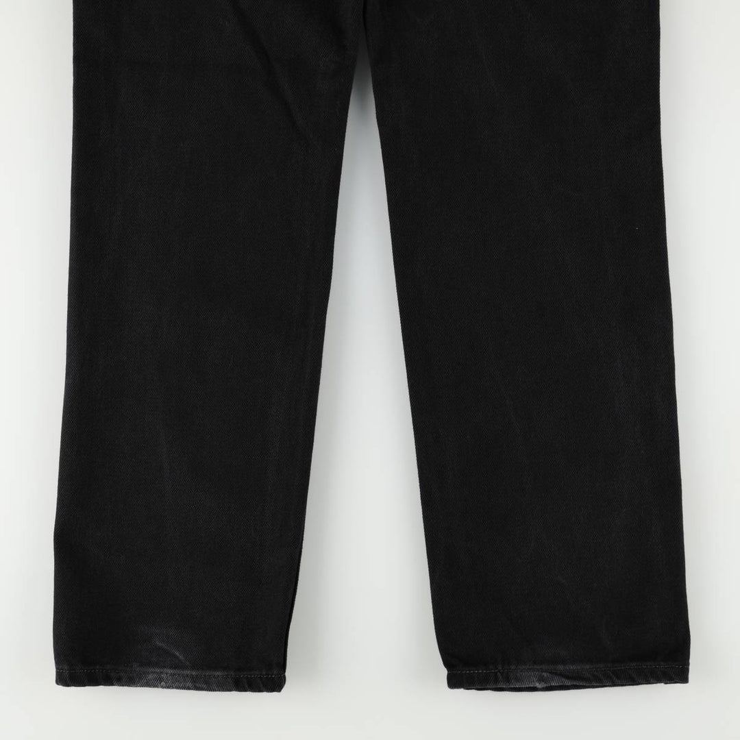 Levi's 505 Black Denim Tapered Denim Pants for Men, W34 equivalent cotton black type Vintage Second Hand