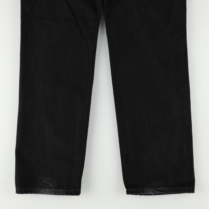 Levi's 505 Black Denim Tapered Denim Pants for Men, W34 equivalent cotton black type Vintage Second Hand