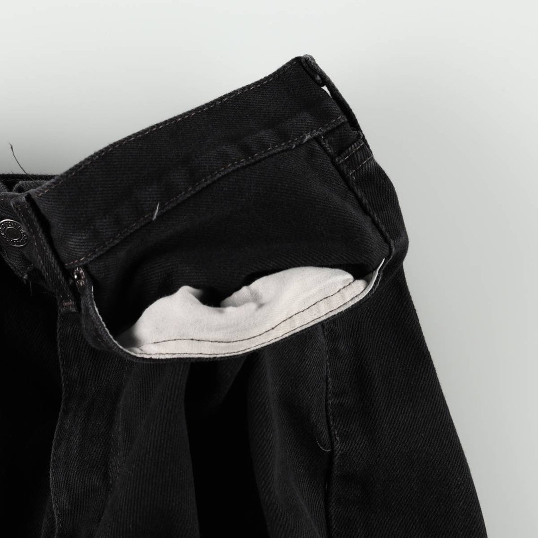 Levi's 505 Black Denim Tapered Denim Pants for Men, W34 equivalent cotton black type Vintage Second Hand