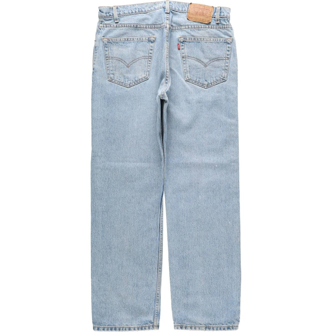 90'S Levi's 505 REGULAR FIT STRAIGHT LEG tapered denim pants for men, w35 equivalent, vintage cotton blue type Vintage Second Hand