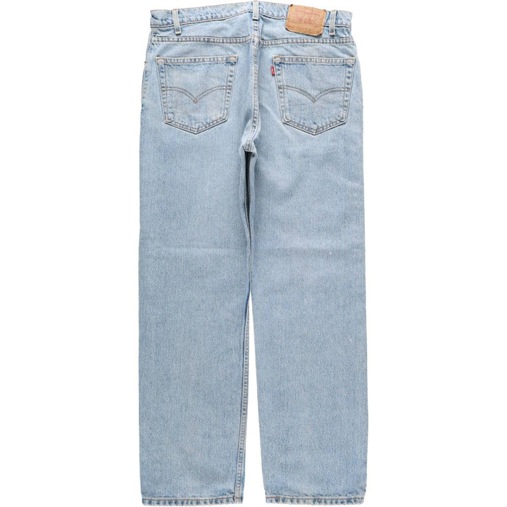 90'S Levi's 505 REGULAR FIT STRAIGHT LEG tapered denim pants for men, w35 equivalent, vintage cotton blue type Vintage Second Hand
