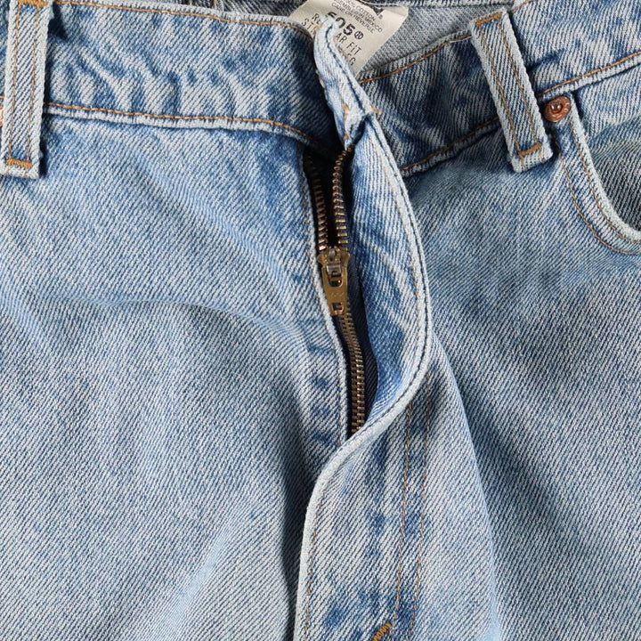 90'S Levi's 505 REGULAR FIT STRAIGHT LEG tapered denim pants for men, w35 equivalent, vintage cotton blue type Vintage Second Hand