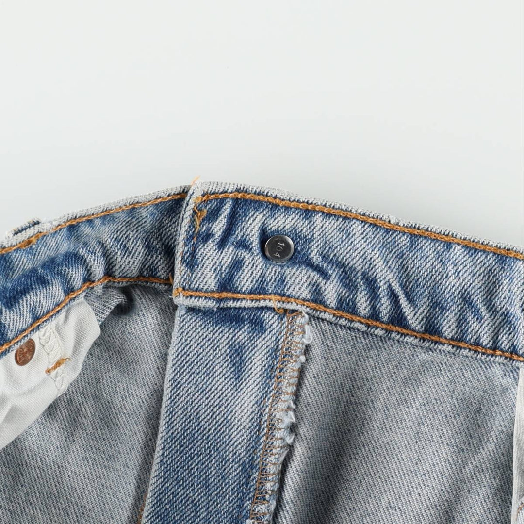 90'S Levi's 505 REGULAR FIT STRAIGHT LEG tapered denim pants for men, w35 equivalent, vintage cotton blue type Vintage Second Hand