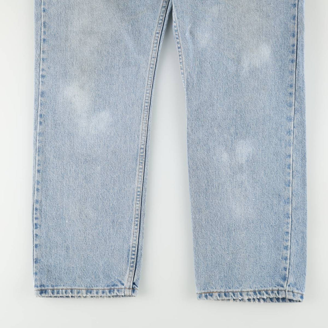 90'S Levi's 505 REGULAR FIT STRAIGHT LEG tapered denim pants for men, w35 equivalent, vintage cotton blue type Vintage Second Hand