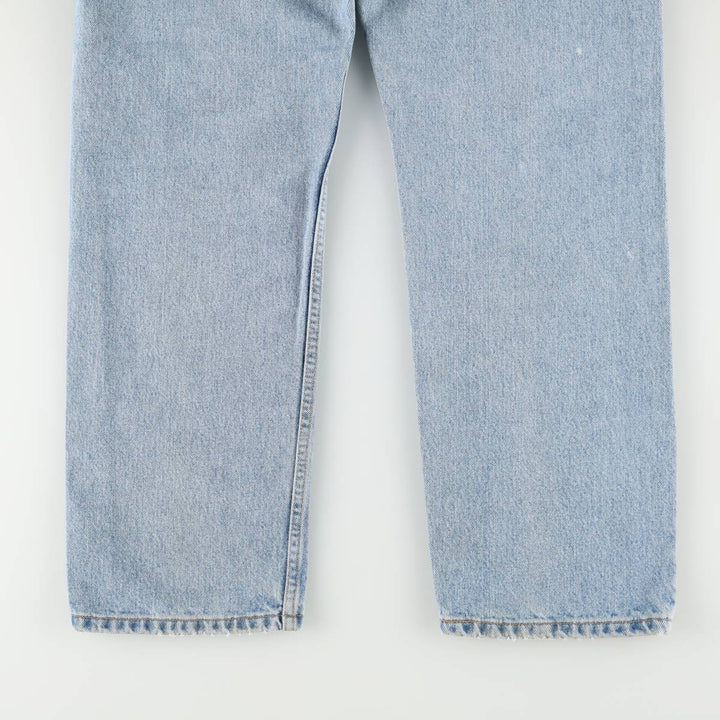 90'S Levi's 505 REGULAR FIT STRAIGHT LEG tapered denim pants for men, w35 equivalent, vintage cotton blue type Vintage Second Hand