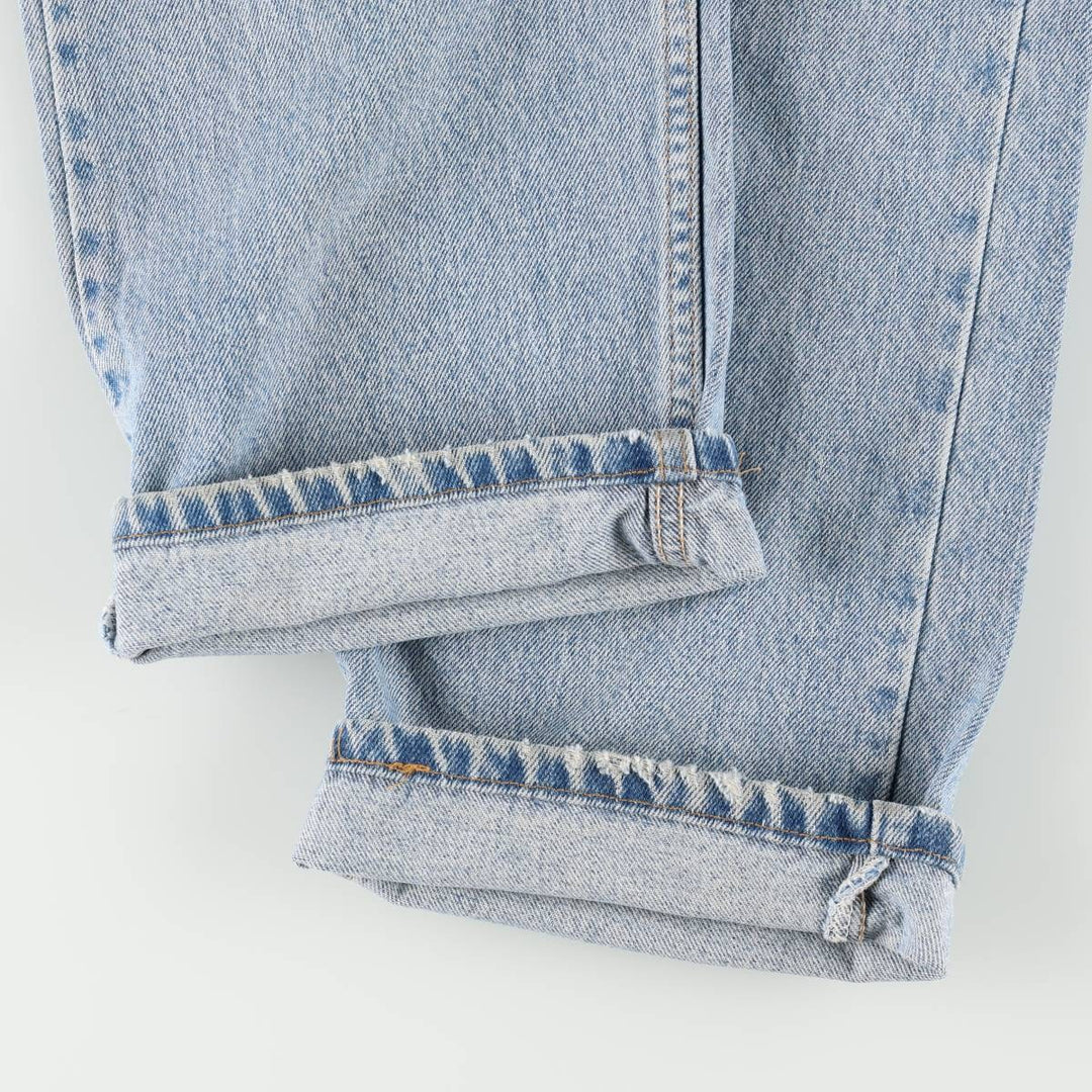 90'S Levi's 505 REGULAR FIT STRAIGHT LEG tapered denim pants for men, w35 equivalent, vintage cotton blue type Vintage Second Hand