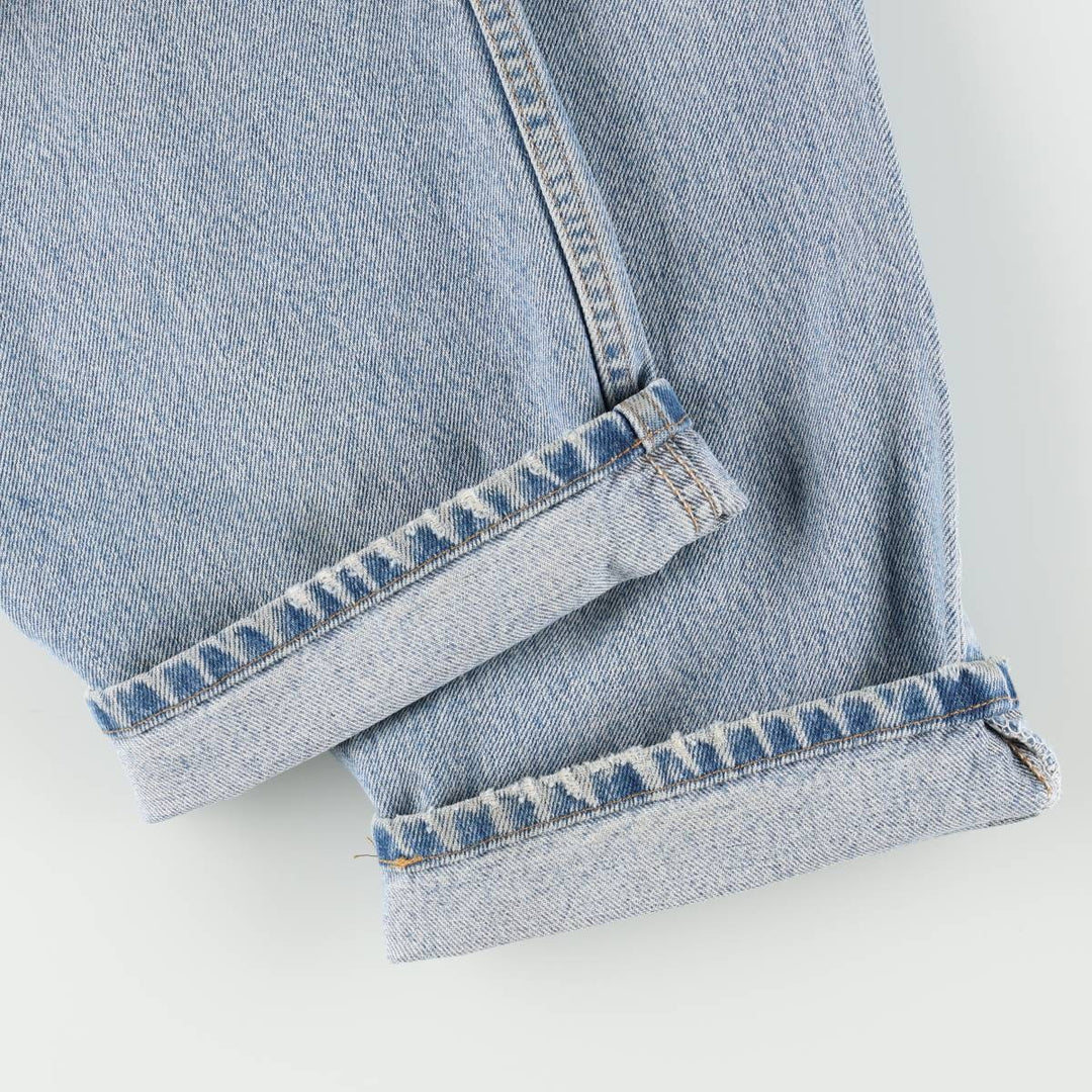 90'S Levi's 505 REGULAR FIT STRAIGHT LEG tapered denim pants for men, w35 equivalent, vintage cotton blue type Vintage Second Hand
