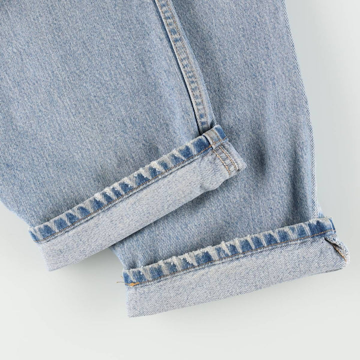 90'S Levi's 505 REGULAR FIT STRAIGHT LEG tapered denim pants for men, w35 equivalent, vintage cotton blue type Vintage Second Hand