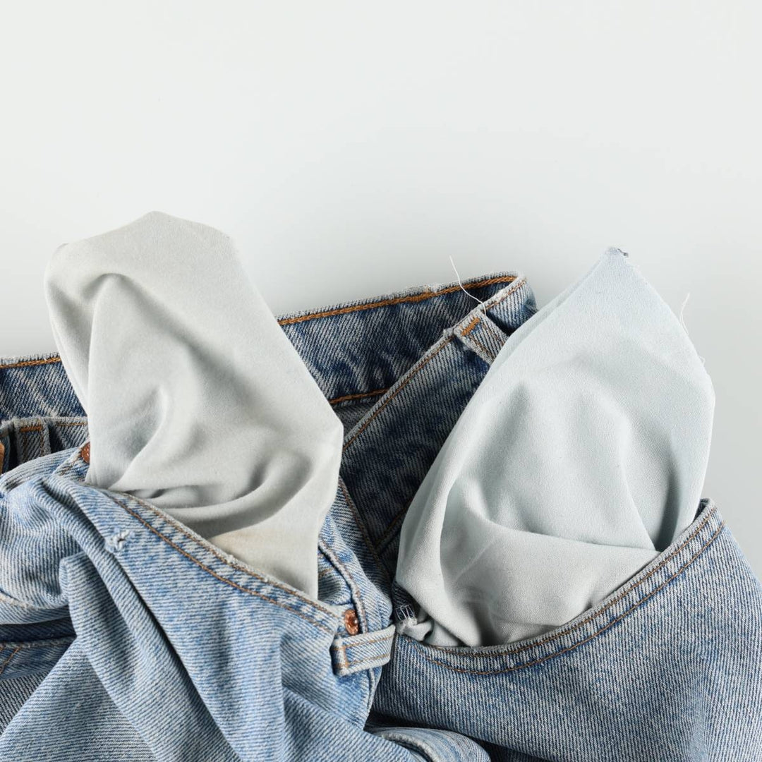 90'S Levi's 505 REGULAR FIT STRAIGHT LEG tapered denim pants for men, w35 equivalent, vintage cotton blue type Vintage Second Hand