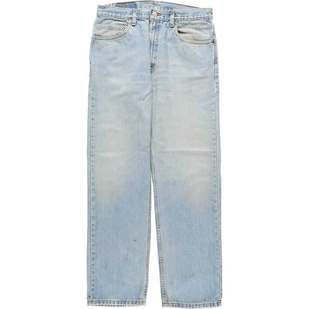 1990'S Levi's 505 Regular Fit Straight Leg Tapered Denim Pants, Made in Canada, Men's Size W33 (approx.), Vintage cotton blue type Vintage Second Hand