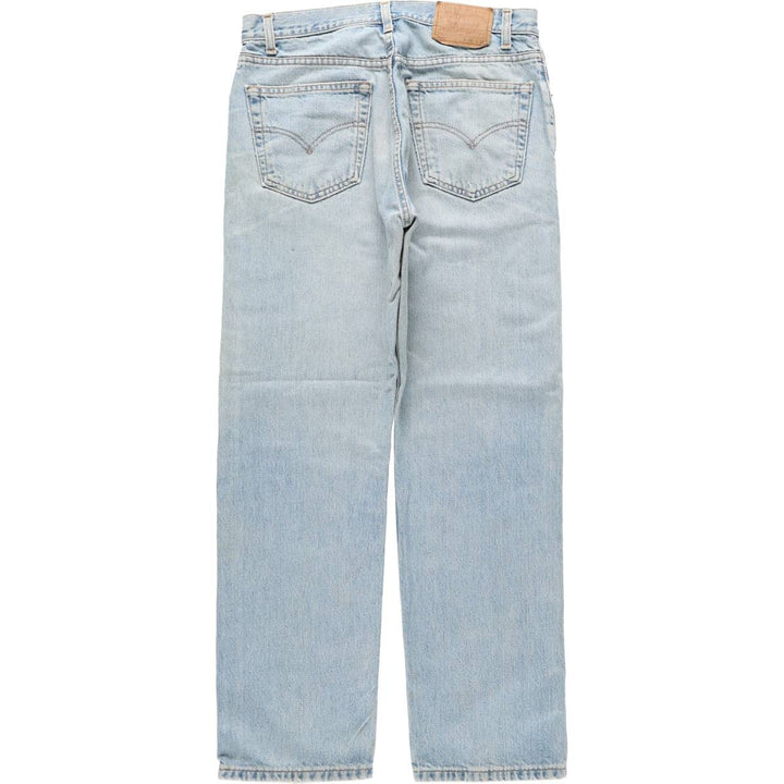 1990'S Levi's 505 Regular Fit Straight Leg Tapered Denim Pants, Made in Canada, Men's Size W33 (approx.), Vintage cotton blue type Vintage Second Hand