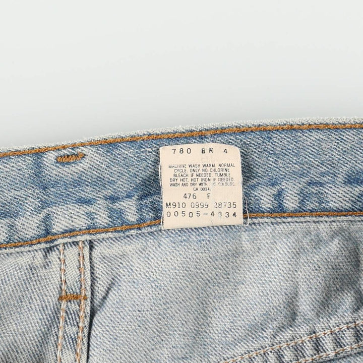 1990'S Levi's 505 Regular Fit Straight Leg Tapered Denim Pants, Made in Canada, Men's Size W33 (approx.), Vintage cotton blue type Vintage Second Hand