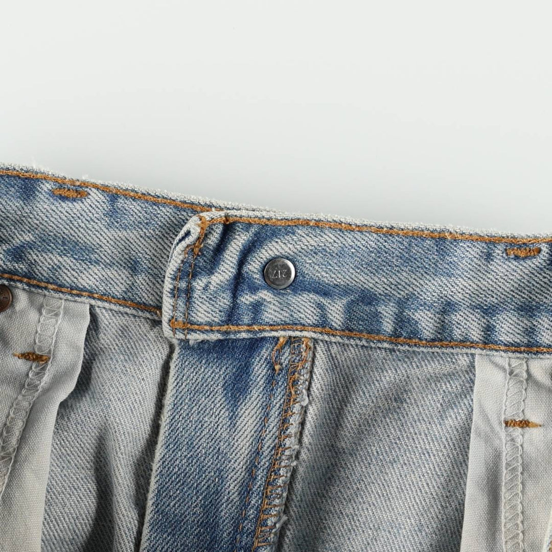 1990'S Levi's 505 Regular Fit Straight Leg Tapered Denim Pants, Made in Canada, Men's Size W33 (approx.), Vintage cotton blue type Vintage Second Hand