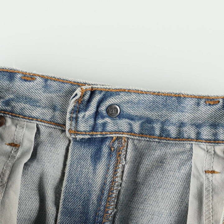 1990'S Levi's 505 Regular Fit Straight Leg Tapered Denim Pants, Made in Canada, Men's Size W33 (approx.), Vintage cotton blue type Vintage Second Hand