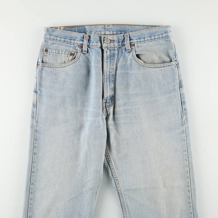 1990'S Levi's 505 Regular Fit Straight Leg Tapered Denim Pants, Made in Canada, Men's Size W33 (approx.), Vintage cotton blue type Vintage Second Hand