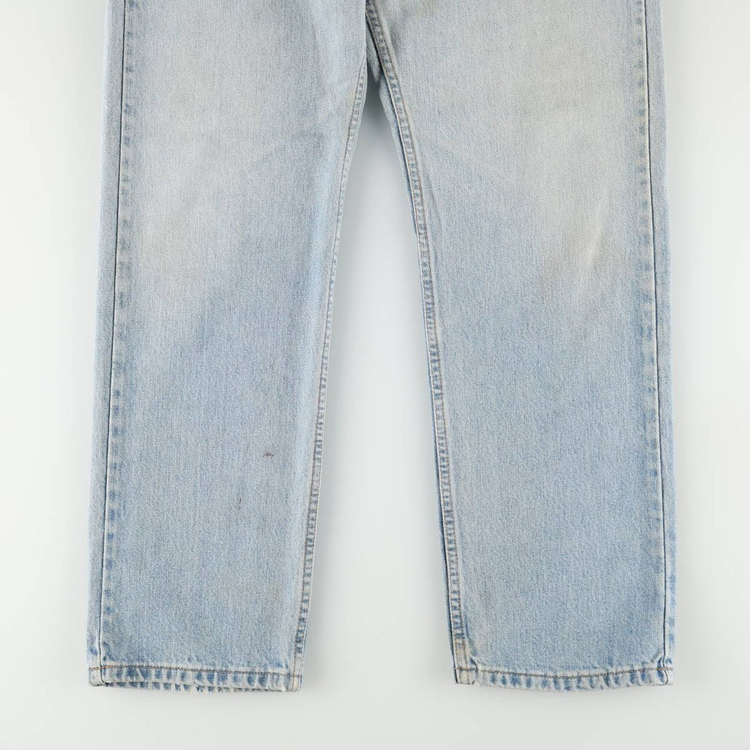1990'S Levi's 505 Regular Fit Straight Leg Tapered Denim Pants, Made in Canada, Men's Size W33 (approx.), Vintage cotton blue type Vintage Second Hand