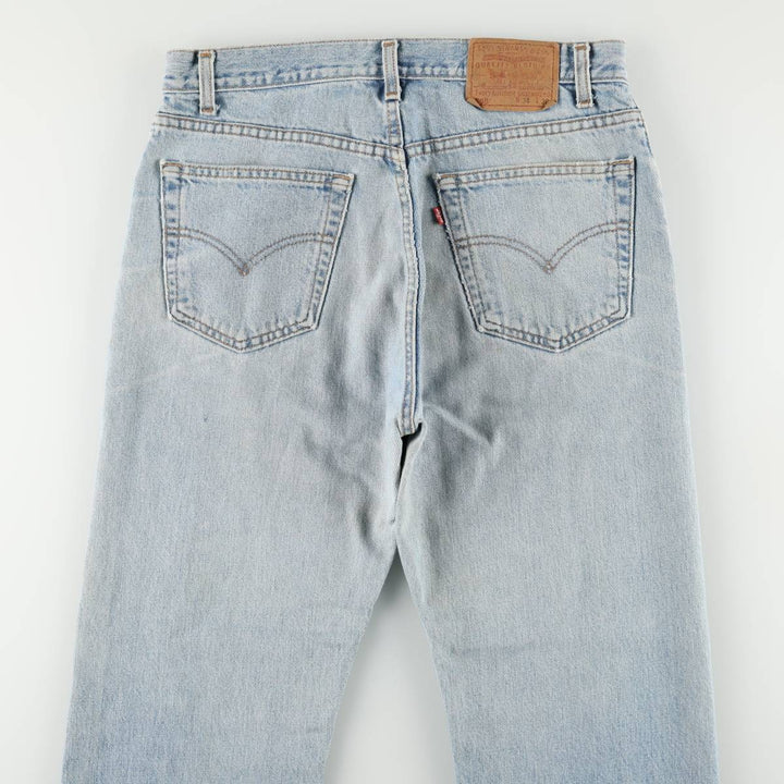 1990'S Levi's 505 Regular Fit Straight Leg Tapered Denim Pants, Made in Canada, Men's Size W33 (approx.), Vintage cotton blue type Vintage Second Hand