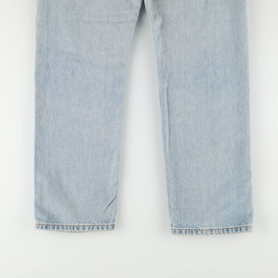 1990'S Levi's 505 Regular Fit Straight Leg Tapered Denim Pants, Made in Canada, Men's Size W33 (approx.), Vintage cotton blue type Vintage Second Hand