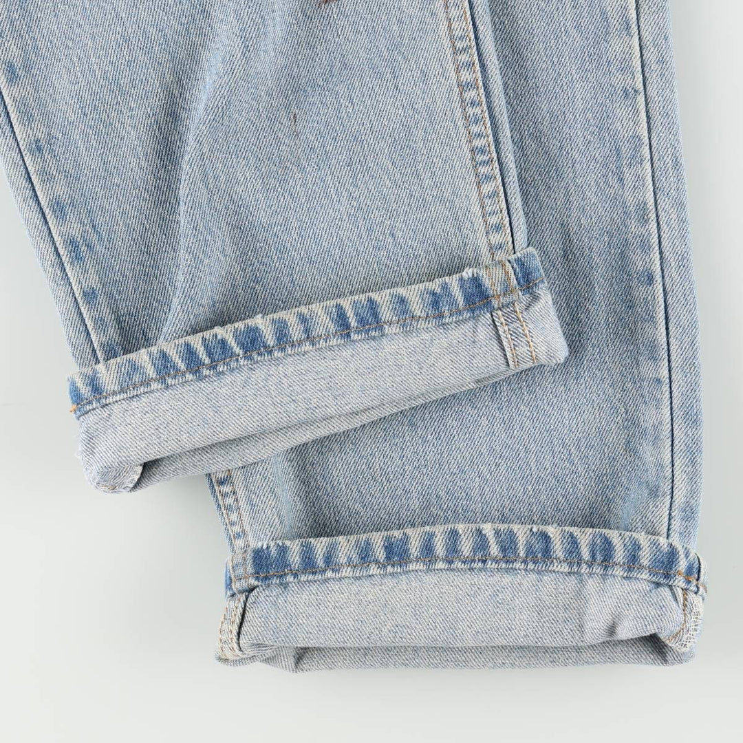 1990'S Levi's 505 Regular Fit Straight Leg Tapered Denim Pants, Made in Canada, Men's Size W33 (approx.), Vintage cotton blue type Vintage Second Hand