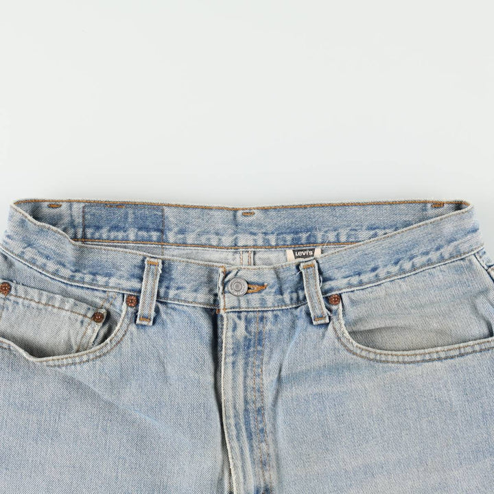 1990'S Levi's 505 Regular Fit Straight Leg Tapered Denim Pants, Made in Canada, Men's Size W33 (approx.), Vintage cotton blue type Vintage Second Hand
