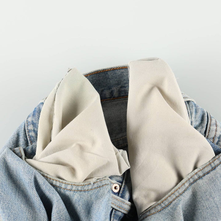 1990'S Levi's 505 Regular Fit Straight Leg Tapered Denim Pants, Made in Canada, Men's Size W33 (approx.), Vintage cotton blue type Vintage Second Hand