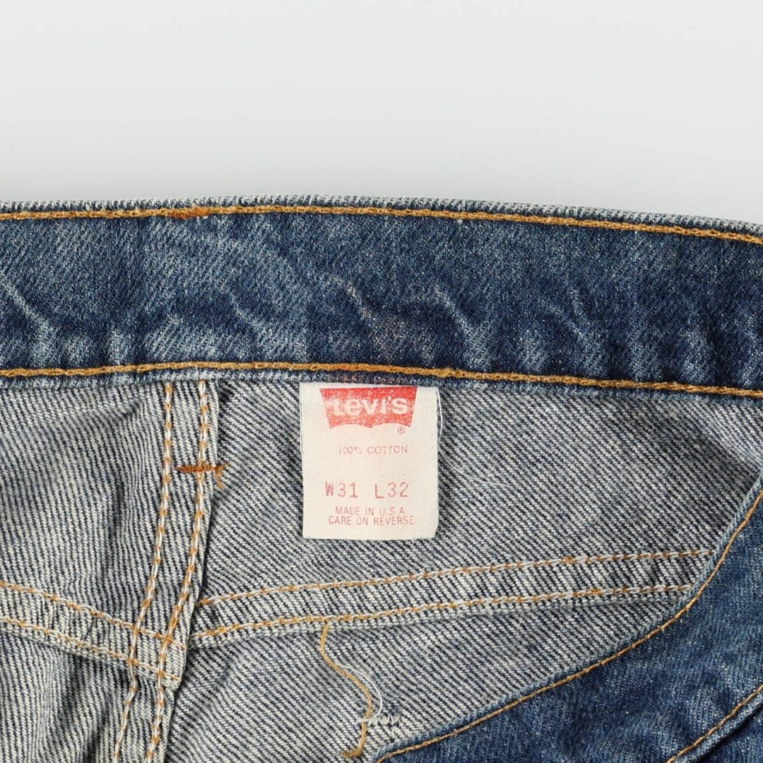 1990'S Levi's 20505-0217 Tapered Denim Pants, Made in USA, Men's Size W30 (approx.), Vintage cotton blue type Vintage Second Hand