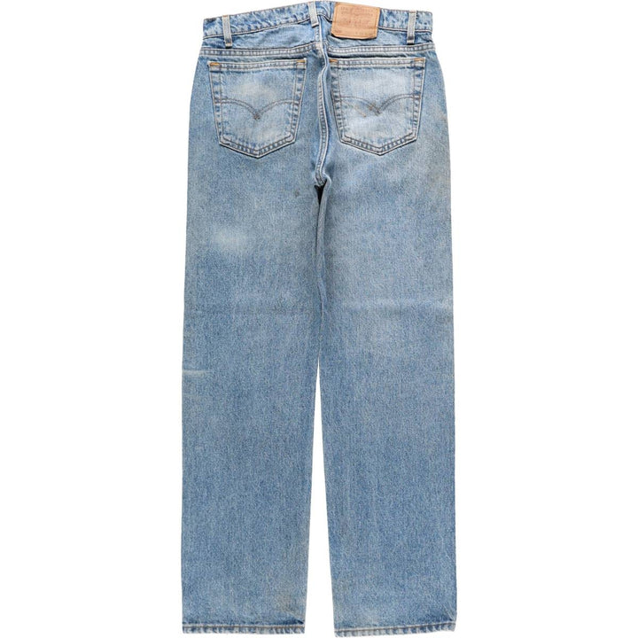 90'S Levi's 505 REGULAR FIT STRAIGHT LEG Tapered Denim Pants Made in USA Men's W32 Vintage cotton blue type Vintage Second Hand