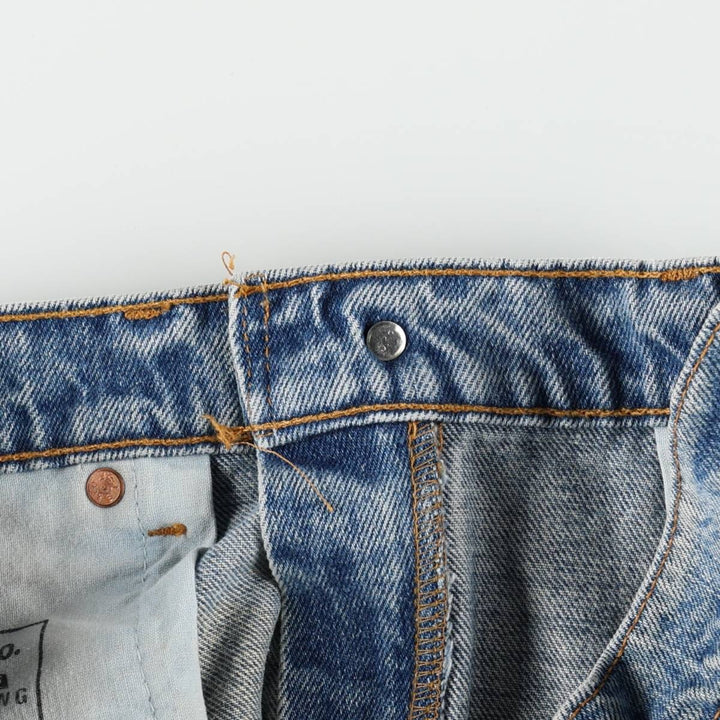 90'S Levi's 505 REGULAR FIT STRAIGHT LEG Tapered Denim Pants Made in USA Men's W32 Vintage cotton blue type Vintage Second Hand