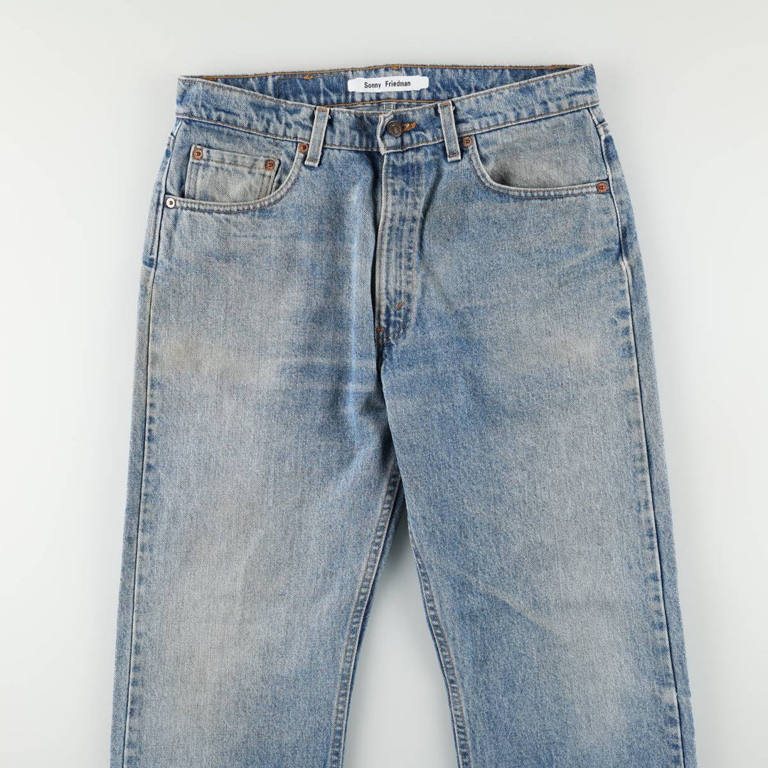 90'S Levi's 505 REGULAR FIT STRAIGHT LEG Tapered Denim Pants Made in USA Men's W32 Vintage cotton blue type Vintage Second Hand