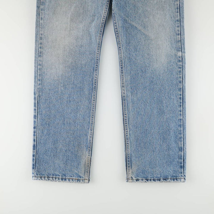 90'S Levi's 505 REGULAR FIT STRAIGHT LEG Tapered Denim Pants Made in USA Men's W32 Vintage cotton blue type Vintage Second Hand