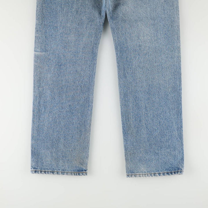 90'S Levi's 505 REGULAR FIT STRAIGHT LEG Tapered Denim Pants Made in USA Men's W32 Vintage cotton blue type Vintage Second Hand