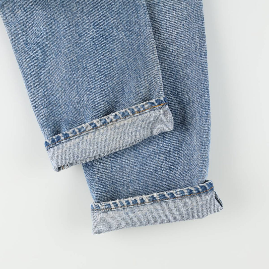 90'S Levi's 505 REGULAR FIT STRAIGHT LEG Tapered Denim Pants Made in USA Men's W32 Vintage cotton blue type Vintage Second Hand