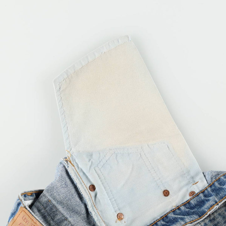 90'S Levi's 505 REGULAR FIT STRAIGHT LEG Tapered Denim Pants Made in USA Men's W32 Vintage cotton blue type Vintage Second Hand
