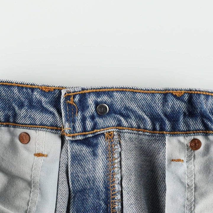90'S Levi's 505 REGULAR FIT STRAIGHT LEG Tapered Denim Pants Made in USA Men's W31 Vintage cotton blue type Vintage Second Hand
