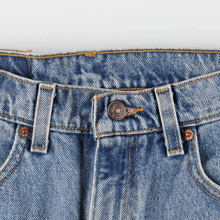 90'S Levi's 505 REGULAR FIT STRAIGHT LEG Tapered Denim Pants Made in USA Men's W31 Vintage cotton blue type Vintage Second Hand