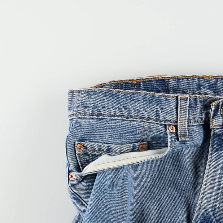 90'S Levi's 505 REGULAR FIT STRAIGHT LEG Tapered Denim Pants Made in USA Men's W31 Vintage cotton blue type Vintage Second Hand